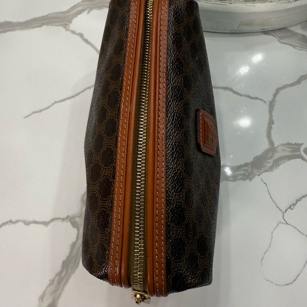 CELINE Macadam Triomphe COSMETIC Leather Pouch ✨ - Picture 8 of 12